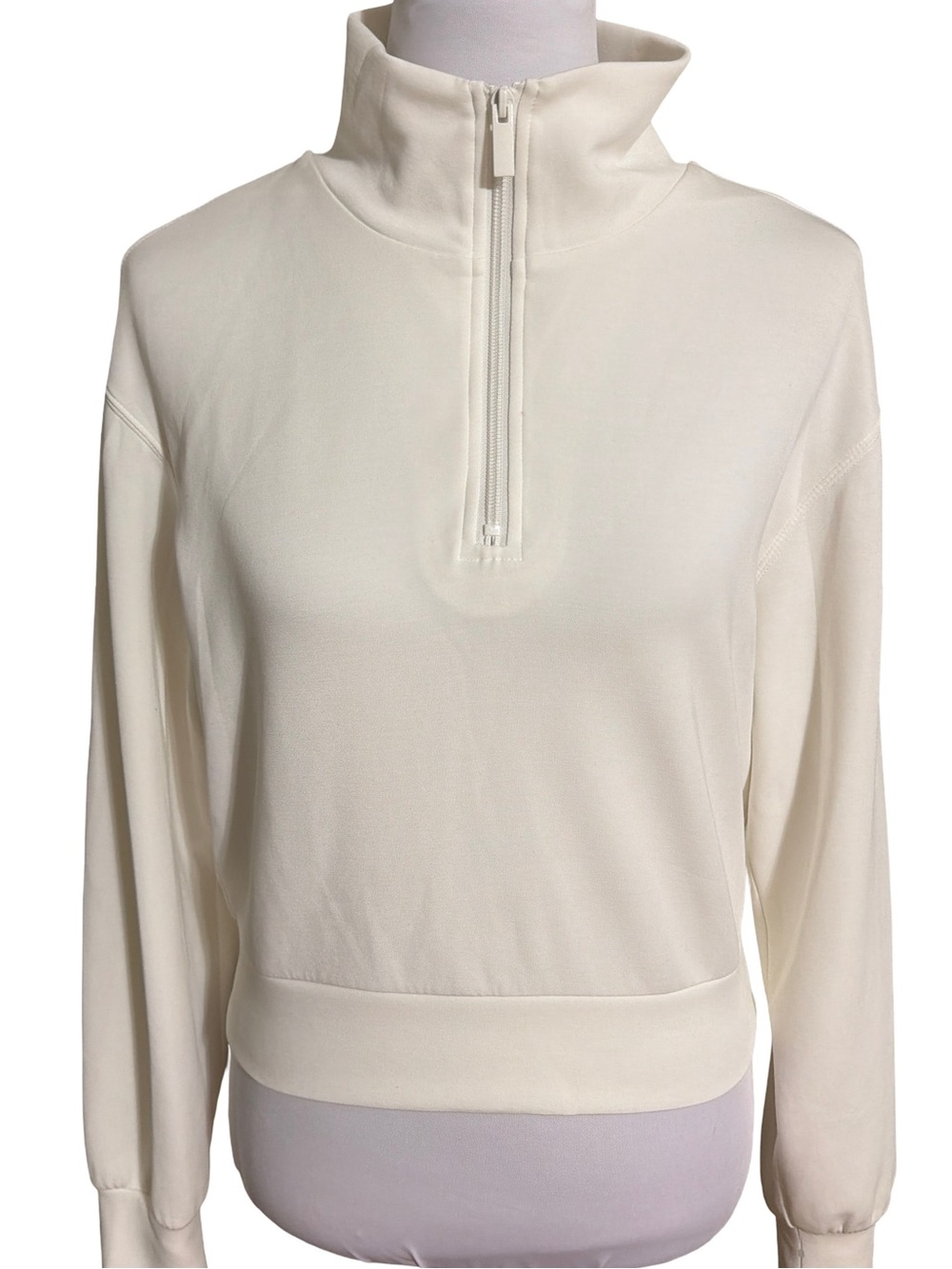 Urban Social Cream Half Zip Turtleneck Sweater Women's